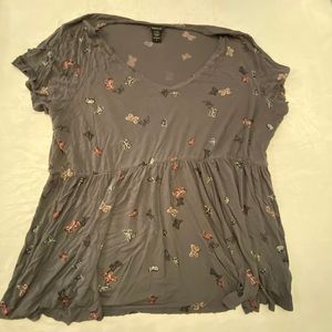 Torrid peplum tee